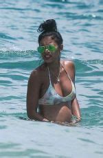 Pregnant Eniko Parrish In Bikini On The Beach In Palm Beach