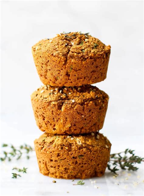 Sweet Potato & Herb Savory Muffins | Vegan, Gluten-Free, Oil-Free