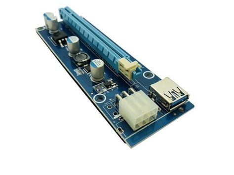 6pcs 006c Riser Pcie Pci E Pci Express Riser Card 1x To 16x Gpu Usb 30 Extender Adapter Sata To