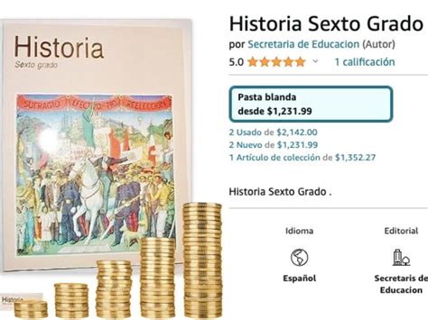 No S Lo Las Monedas Libro De Historia Sexto Grado De La Sep Se Vende