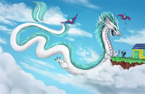 [Fan Art] Wyvern defends its island : Terraria