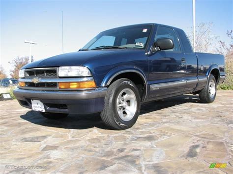 2001 Indigo Blue Metallic Chevrolet S10 Ls Extended Cab 1096001 Photo 3 Car