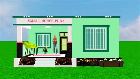 Bhk House Plan In Village X Small House Plane