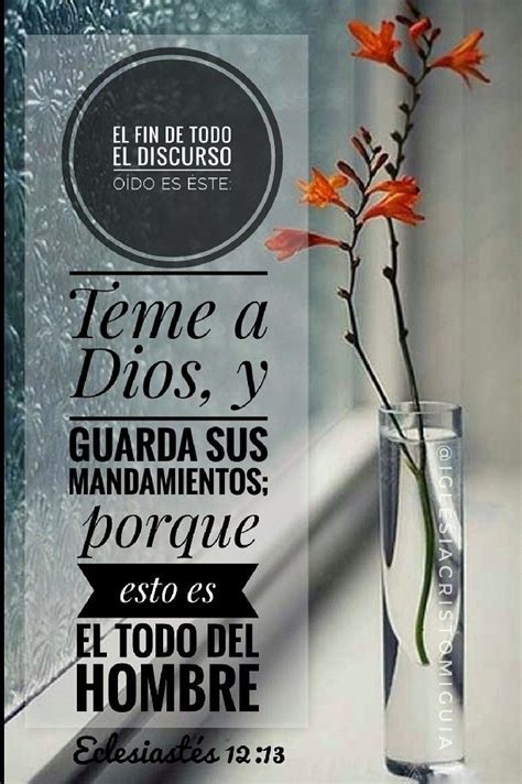 El Fin De Todo El Discurso O Do Es Ste Teme A Dios Y Guarda Sus