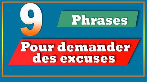 Phrases Pour Demander Des Excuses En Fran Ais Phrases For Asking For An