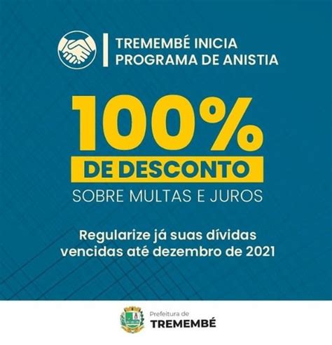 Trememb Inicia Programa De Anistia De Desconto Em Multas E Juros