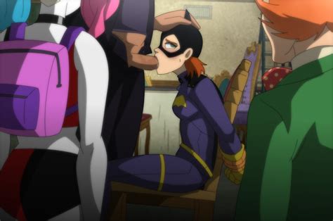 Rule 34 Barbara Gordon Batgirl Batgirl Harley Quinn Batman Series Being Watched Blowjob