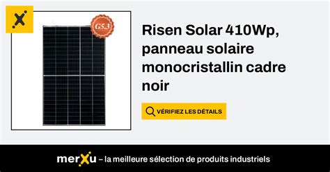 Risen Energy Risen Solar Wp Panneau Solaire Monocristallin Cadre