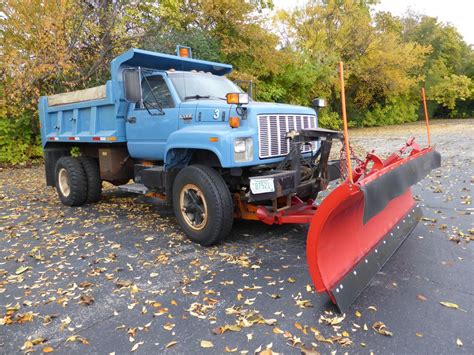 1992 CHEVROLET KODIAK TOPKICK DUMP TRUCK W 12 Snow Plow