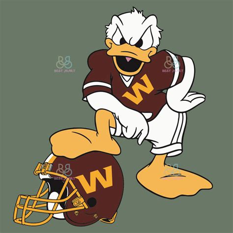 Donald Duck Washington Football Team Svg, Sport Svg, Washing - Inspire ...