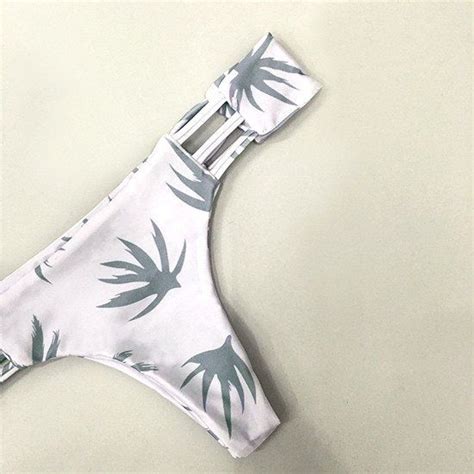 Cupshe Bright Morning Palm Leaves Bikini Set Leaves Bikini Bikini