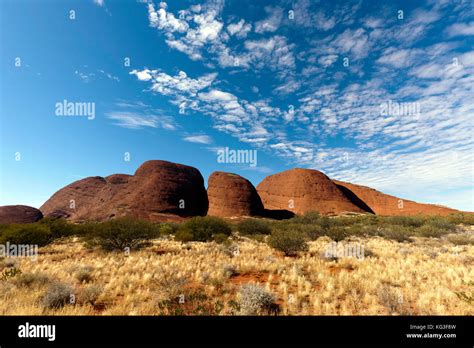 Wide Angle view of Kata Tjuṯa a group of large domed rock formations