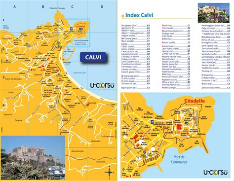 Calvi tourist map