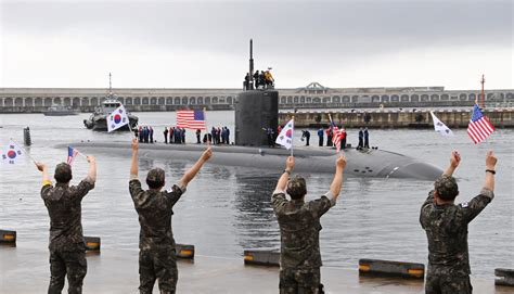 US Nuclear Powered Submarine Arrives To Jeju