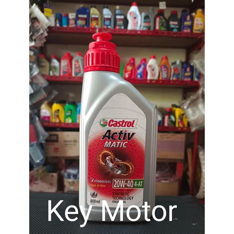 Jual Oli Castrol Activ Matic 20W 40 4T 0 8L 100 Asli Shopee Indonesia