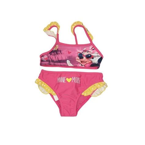 Disney C1709 Costumino Costume Da Bagno 2 Pezzi Bikini Bimba Bambina