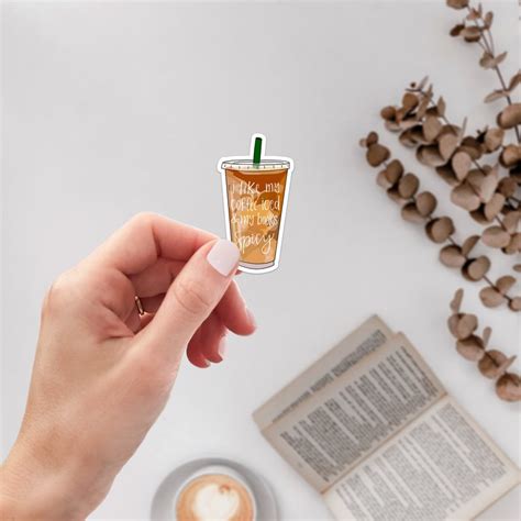 Iced Coffee And Spicy Books Sticker Bookish Merch Book Etsy