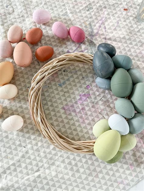 A Spring Easter Egg Wreath Finding Lovely Easter Wreath Diy Easter