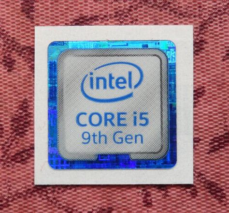 Intel Core I5 9th Generation Sticker 18 X 18mm Case Badge Ebay