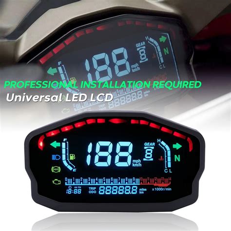 Getriebe Hintergrundbeleuchtung Universal Motorrad Lcd Tft Digital