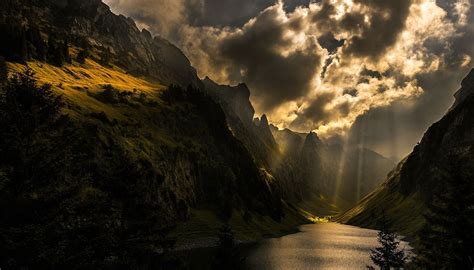 Fondos De Pantalla X Px Nubes Oscuro Lago Paisaje