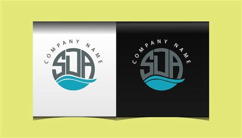 Premium Vector | Sda initial modern logo design vector icon template