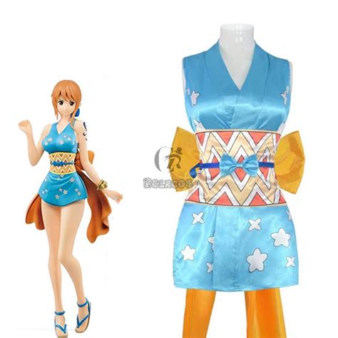 Anime One Piece Wano Country Nami Cosplay Costume