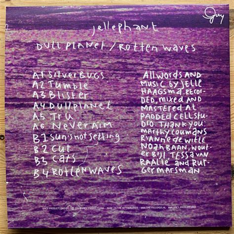 Jellephant Dull Planet Rotten Waves Lp Ltd Akerrecordsnl