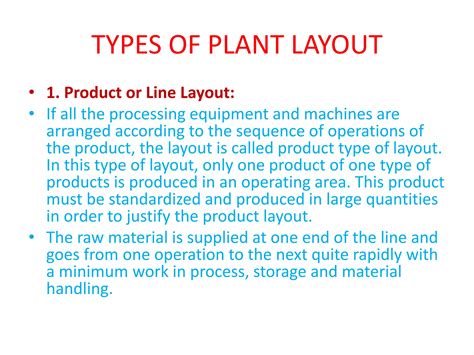 Types of plant layout | PPT