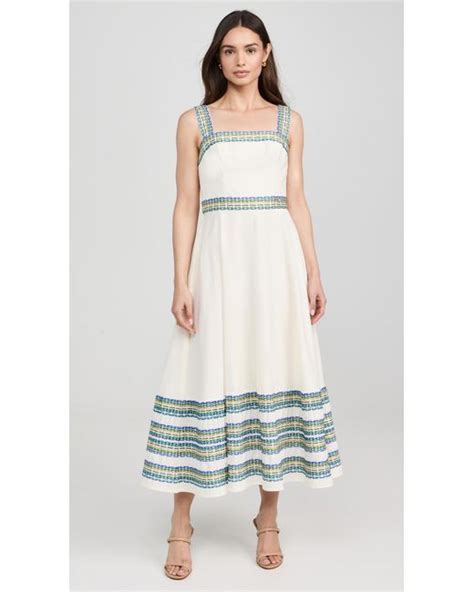 Shoshanna Christina Dress In White Lyst