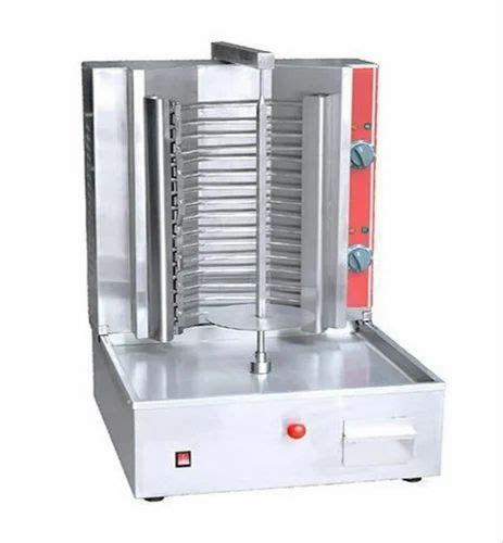 Silver Stainless Steel Electric Shawarma Machine Pe For Commercial