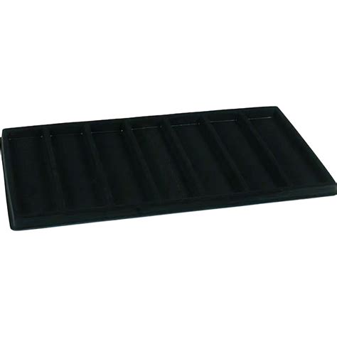 Black Jewelry Display Case (Removable Magnetic Lid) w/ Black 7-slot ...