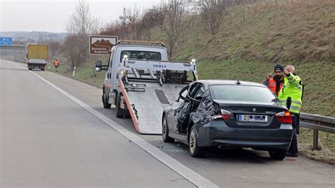 Bei Panne Lkw Streift Auto Auf Standspur Radio Zwickau