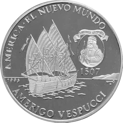 Kuba Pesos Schiffe Dauphine Von Amerigo Vespucci Silber