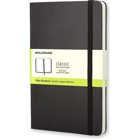 Moleskine Classic Hard Cover Pocket Notebook Plain Black Woolworths