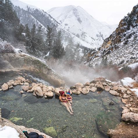 Reborn By Adventure: Adventures and Travel with Kids - Winter Hot Springs Road Trip to Idaho