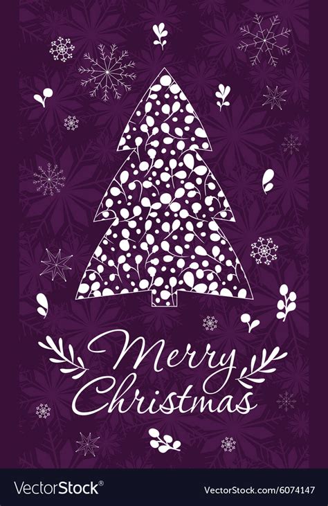 Merry Christmas Greeting Card Royalty Free Vector Image