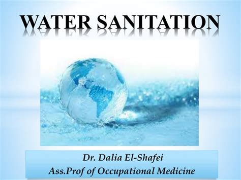 Water Sanitation Ppt