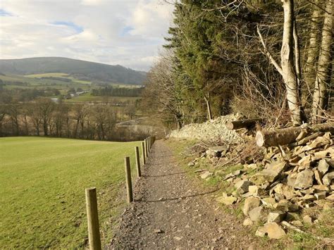 New Path Traquair Richard Webb Geograph Britain And Ireland