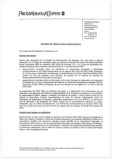 Abengoa Informe Anual 2009 Informe De Responsabilidad Social