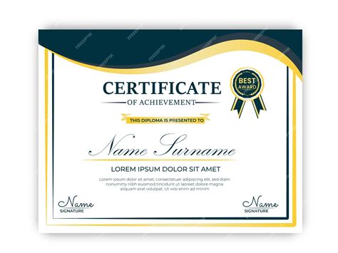 Premium Vector | Certificate templates free download