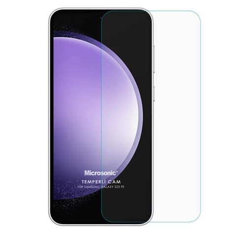 Microsonic Samsung Galaxy S Fe Tempered Glass Cam Ekran Koruyucu