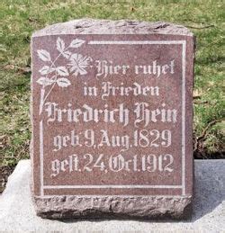 Friedrich Hein 1829 1912 Find A Grave Memorial