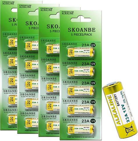 SKOANBE 20 Pack 23A A23 L1028F 23AE 12 Volt MN21 For Ceiling Fan Remote