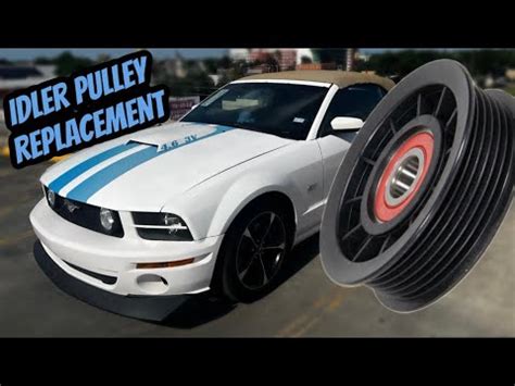 How To Replace A Idler Pulley On A Mustang Gt Youtube