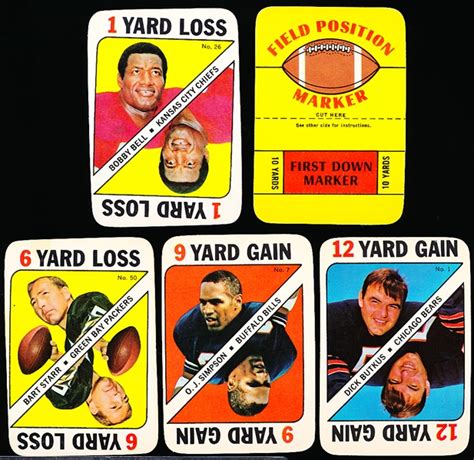 Lot Detail 1971 Topps Fb Game Cards 16 Cards