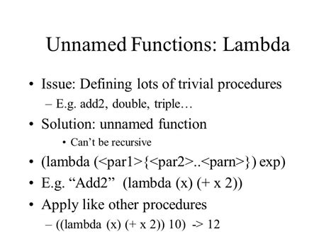 Abstraction Procedures As Parameters Cmsc Introduction To Computer