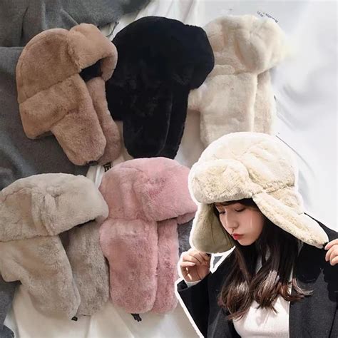 Kad N K Pelu Rus Capswarm S Cak Earmuffs Bere Kore Moda Kalpa K Kulakl