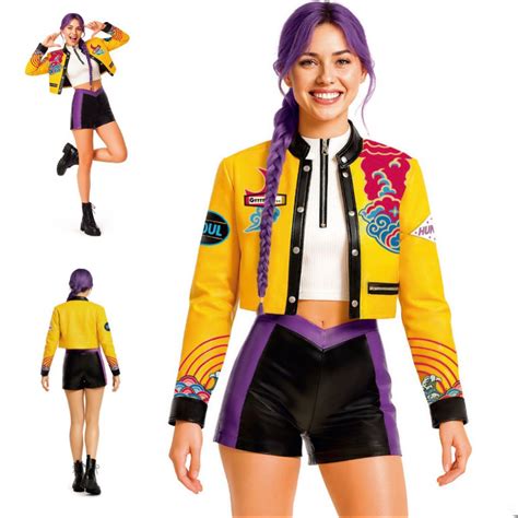 Rumi Guerreira Do K Pop - Disfarce Conjunto da Rumi Huntrix Guerreiras do K-Pop Adulto M