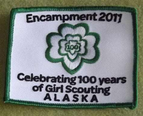 Girl Scouts Alaska 100th Anniversary Patch Encampment 2011 Celebrating